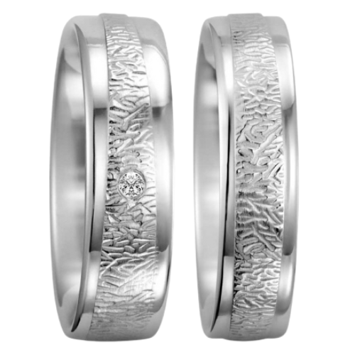 Steel engagement rings discount